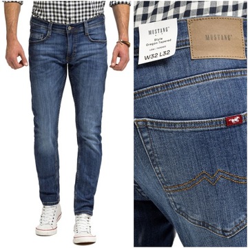 MUSTANG OREGON TAPERED MĘSKIE SPODNIE JEANSOWE DŻINSOWE ZWĘŻANE W32 L30