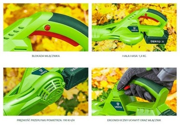 VERTO АККУМУЛЯТОРНЫЙ ВЕНТИЛЯТОР 18В БЕЗ АККУМУЛЯТОРА VES 52G506-0