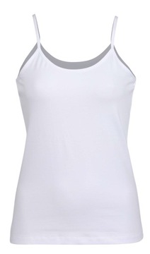 Женская ФУТБОЛКА ИЗ ГЛАДКОГО ХЛОПКА на узких бретелях, XXL