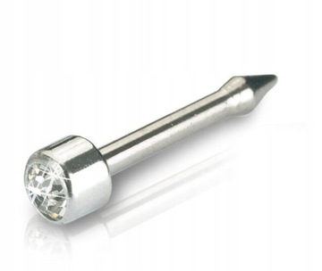 BLOMDAHL - KOLCZYK DO PRZEKŁUCIA NOSA MINI BEZEL CRYSTAL SHORT