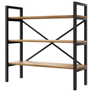 Regał Loft industrialny na książki dąb D3-30 100cm