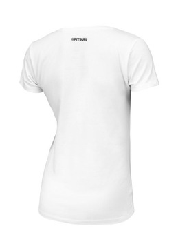 Damska Koszulka Basic Pitbull Slim Fit Small Logo T-Shirt Bawełniany Klasyk