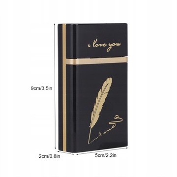 Przenośna Papierośnica z Ładowalną Zapalniczk