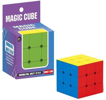UKŁADANKA MAGICZNA KOSTKA LOGICZNA ŁAMIGŁÓWKA CUBE