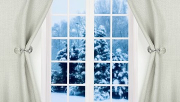 Застежка-держатель-крючок-розетка для штор, хрусталь серебро