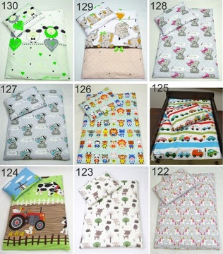 Podusia i poszewka do wózka, kołyski 25x35 bawełna