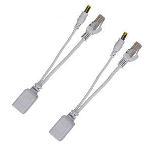ADAPTER ZASILANIA KAMER 12V PO SKRĘTCE KOMPUTEROWEJ ZASILANIE PO RJ45