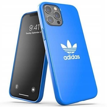 Etui Adidas do iPhone 12 Pro Max, niebieskie