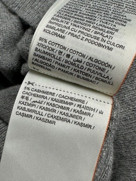 SUPERDRY Bawełniany Sweterek z Kaszmirem Męski Logowany na Ramieniu r. 2XL