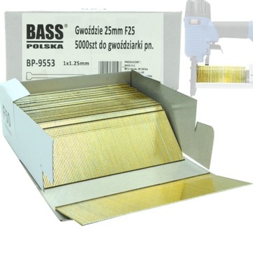 GWOŹDZIE GWOŹDZIARKA PNEUMATYCZNA TYP 300 25mm 5k