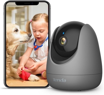Tenda CP3 kamera WiFi Elektroniczna NIANIA Noktowizor 1080P Alexa SZARA