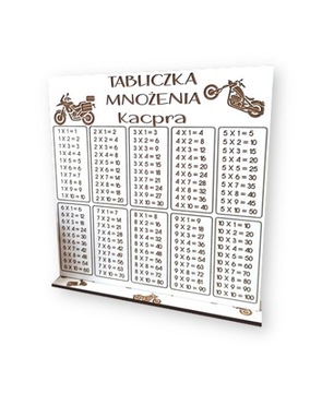 Tabliczka mnożenia drewniana tablica edukacyjna