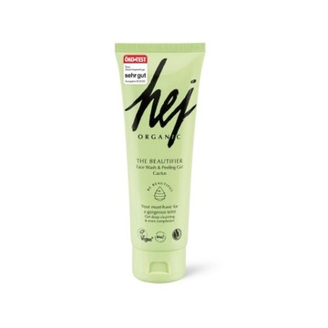 Hej Organic, CACTUS Peelingujący żel do mycia twarzy, 125ml