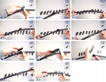 OXIMO FLAT WIPER 65см — 10 адаптеров