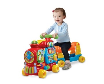ТОЛКАТЕЛИ VTECH TRAVELER'S TRAIN 4IN1 RIDE-ON RIDE-UP