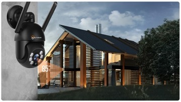 IP-камера WiFi SMART Наружная поворотная сигнализация 8MPX Обнаружение движения 4X ZOOM