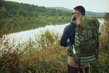 2TREES TRAPER 60L рюкзак 60 л оттенки зеленого