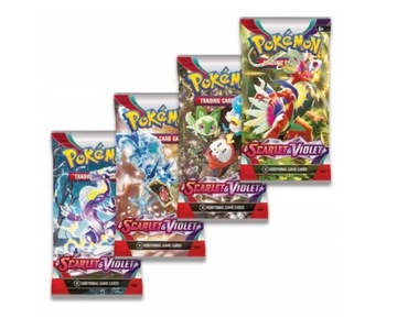 СУМКА С 10 АЛЫМИ И ФИОЛЕТОВЫМИ КАРТАМИ POKEMON CARDS