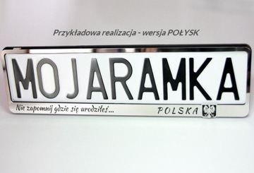 МЕТАЛЛИЧЕСКАЯ регистрационная рамка! для номеров Jeep SRT HAWK Trailhawk Trackhawk