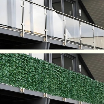 Искусственная изгородь Плющ для балкона листья зеленая стена 0,5х3м