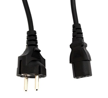 KABEL ZASILAJĄCY DO MONITORA / PC IEC C13 CZARNY