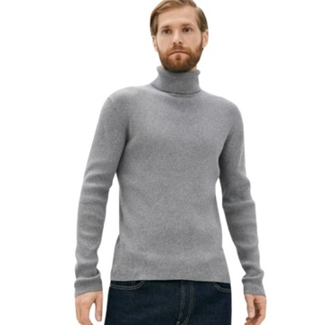 -45% CALVIN KLEIN JEANS SWETER MĘSKI SLIM SZARY XXL