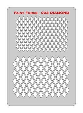 Wzornik szablon Paint Forge 003 M DIAMOND