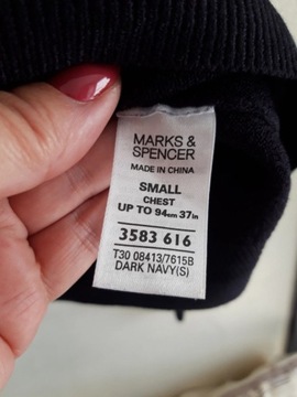 Granatowy sweter Marks&Spencer