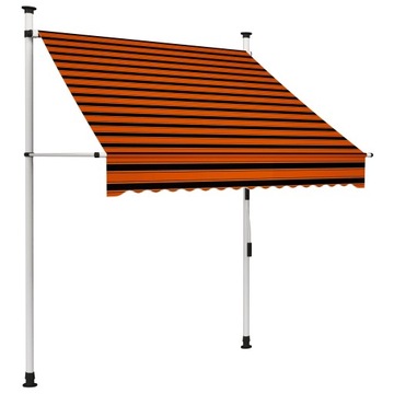 Markiza zwijana 150x120 pomarańczowo-brązowa