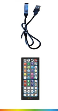 Светодиодная лента USB 5050 TV RGB 4M светодиоды для подсветки телевизора APKA REMOTE 5V