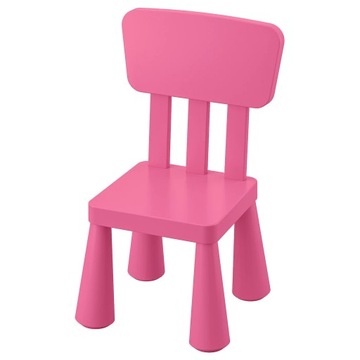 Krzesełko dziecięce mammut Ikea różowe