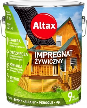 Altax Impregnat Żywiczny 4,5L ORZECH