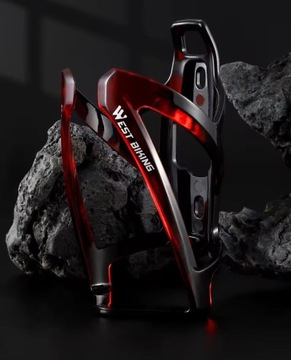 Велокорзина для велосипеда с сине-фиолетовым держателем для бутылки