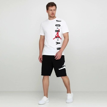 Męska koszulka Nike Jordan Vertical M bawełna biała t-shirt Jumpman