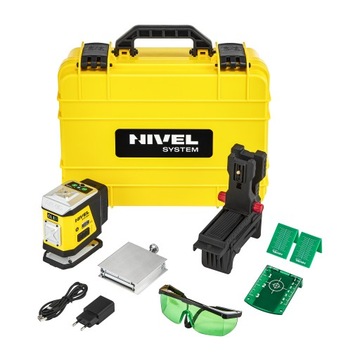 Niwelator laser płaszczyznowy Nivel System CL1G BT - zielona wiązka 360°