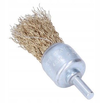 SZCZOTKA DRUCIANA NA WIERTARKĘ 24mm PĘDZELKOWA MOSIĘŻNA DRUT FALISTY