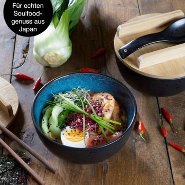 НАБОР ЧАША РАМЕНА С ЛОЖКОЙ И ПАЛОЧКАМИ НА 1 ПЕРСОНУ PHO BOWL
