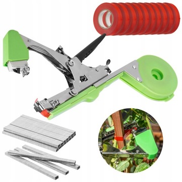 САДОВЫЙ НАБОР УСТРОЙСТВО ДЛЯ ПОДВЯЗКИ РАСТЕНИЙ 25М + ЛЕНТА 10 ШТ. СКОБЫ