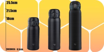 Термокружка-термос ZOJIRUSHI SM-WA60-BA, 600 мл черная большая на 24 часа