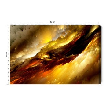 Obraz Na Płótnie ABSTRAKCJA do salonu Burzowe Niebo KOLOROWY Canvas 40x30