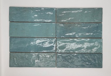 Morskie kafelki cegiełki do łazienki - Peronda Harmony RIAD AQUA 6,5x20cm