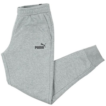 Spodnie Dresowe Dresy PUMA Essentials Logo Pants Szare S