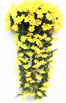 Цветочная гирлянда с подвесными искусственными цветами герани