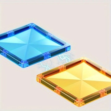 НАБОР МАГНИТНЫХ КОНСТРУКЦИОННЫХ ОБРАЗОВАТЕЛЬНЫХ БЛОКОВ, 48 EL БОЛЬШИХ 3D ПАНЕЛЕЙ