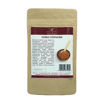 Naturalna Glinka Czerwona 100g Biocosmetics
