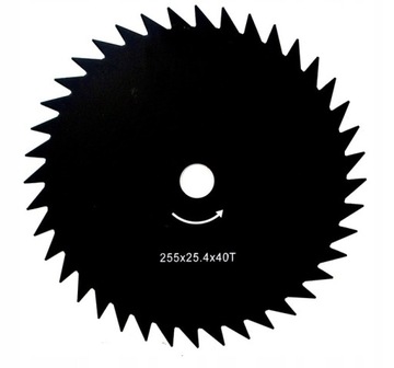TARCZA TNĄCA DO KOSY 255mm 40T 40 ZĘBÓW KOSA