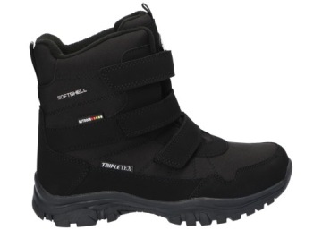 AMERICAN CLUB SN65 INSULATED TRAPPERS WINTER BOOTS SNOW BOOTS VELCRO BLK 38