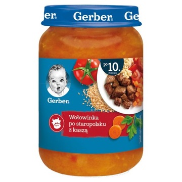 Gerber obiadek wołowina po staropolsku kasza 190 g