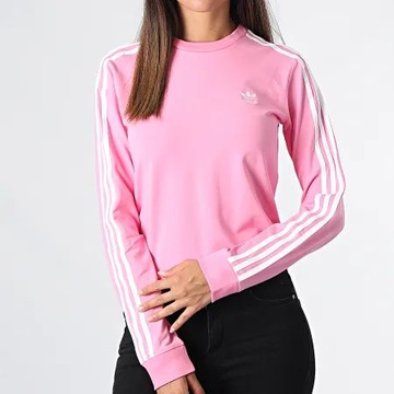 DAMSKA BLUZKA ADIDAS ORIGINALS 3 STRIPERS S - 34 BAWEŁNA REGULAR FIT