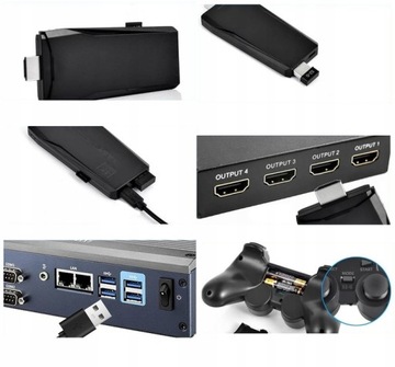 Konsola Retro Gra Telewizyjna Emulator 2 Pady Karta 64GB 20000 Gier - PL